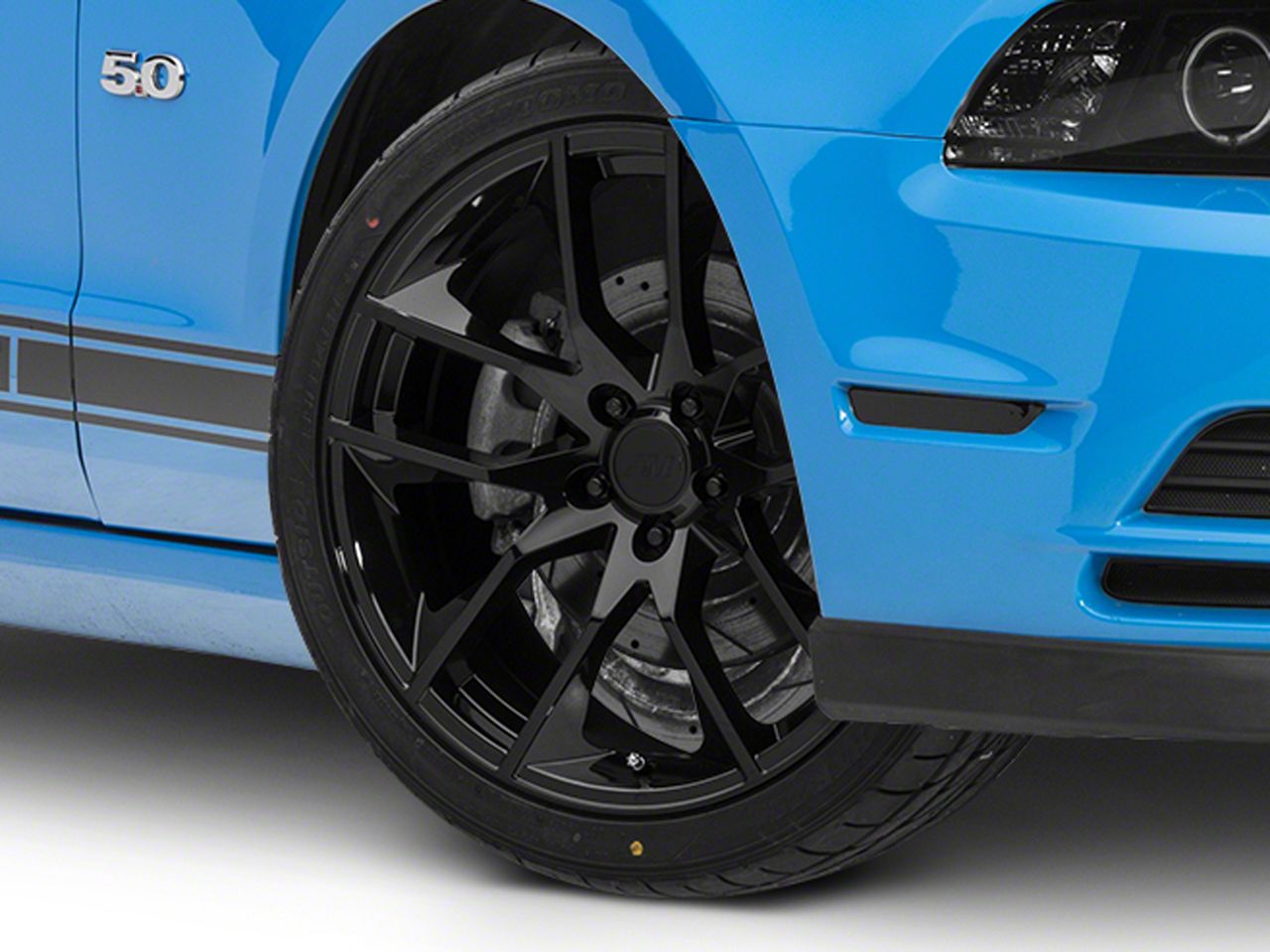 Mustang Magnetic Style Gloss Black Wheel; 20x8.5 (10-14 Mustang) - Free ...