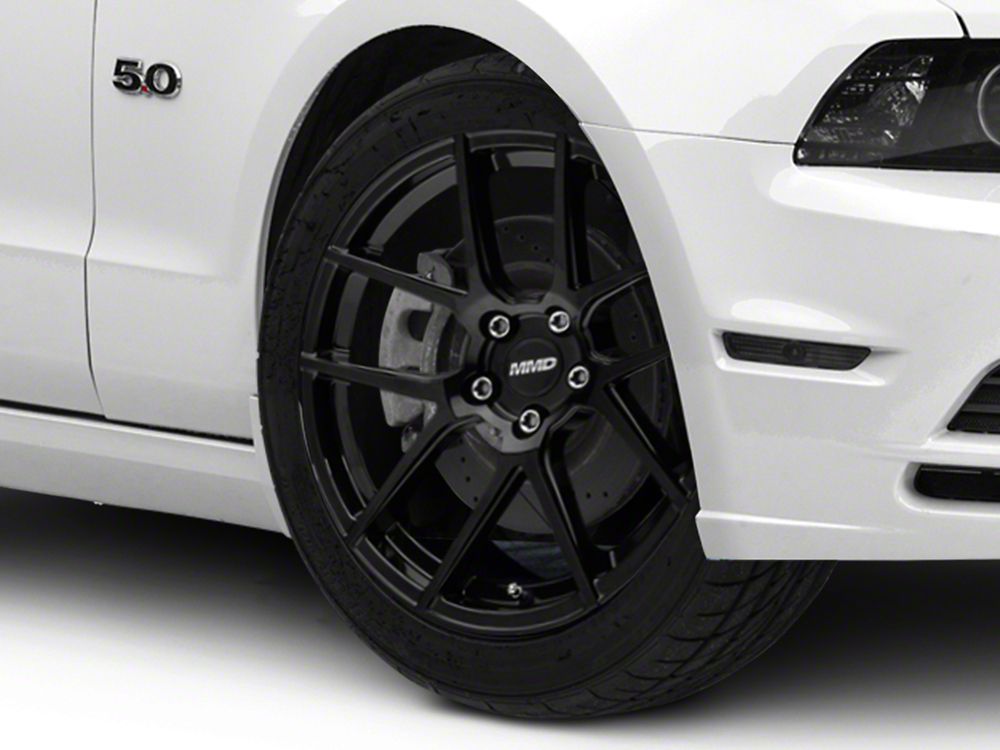 MMD Zeven Gloss Black Wheel; 19x8.5 (10-14 Mustang) | MMD MMD Zeven Gloss Black Wheel; 19x8.5 (10-14 Mustang) | MMD