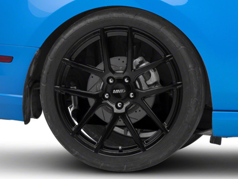 MMD Zeven Gloss Black Wheel; Rear Only; 20x10 (10-14 Mustang