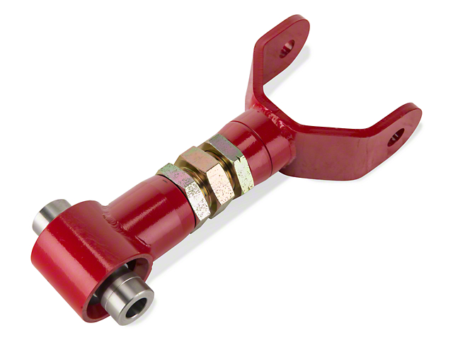 BMR On-Car Adjustable DOM Rear Upper Control Arm; Spherical Bearings; Red (05-10 All)