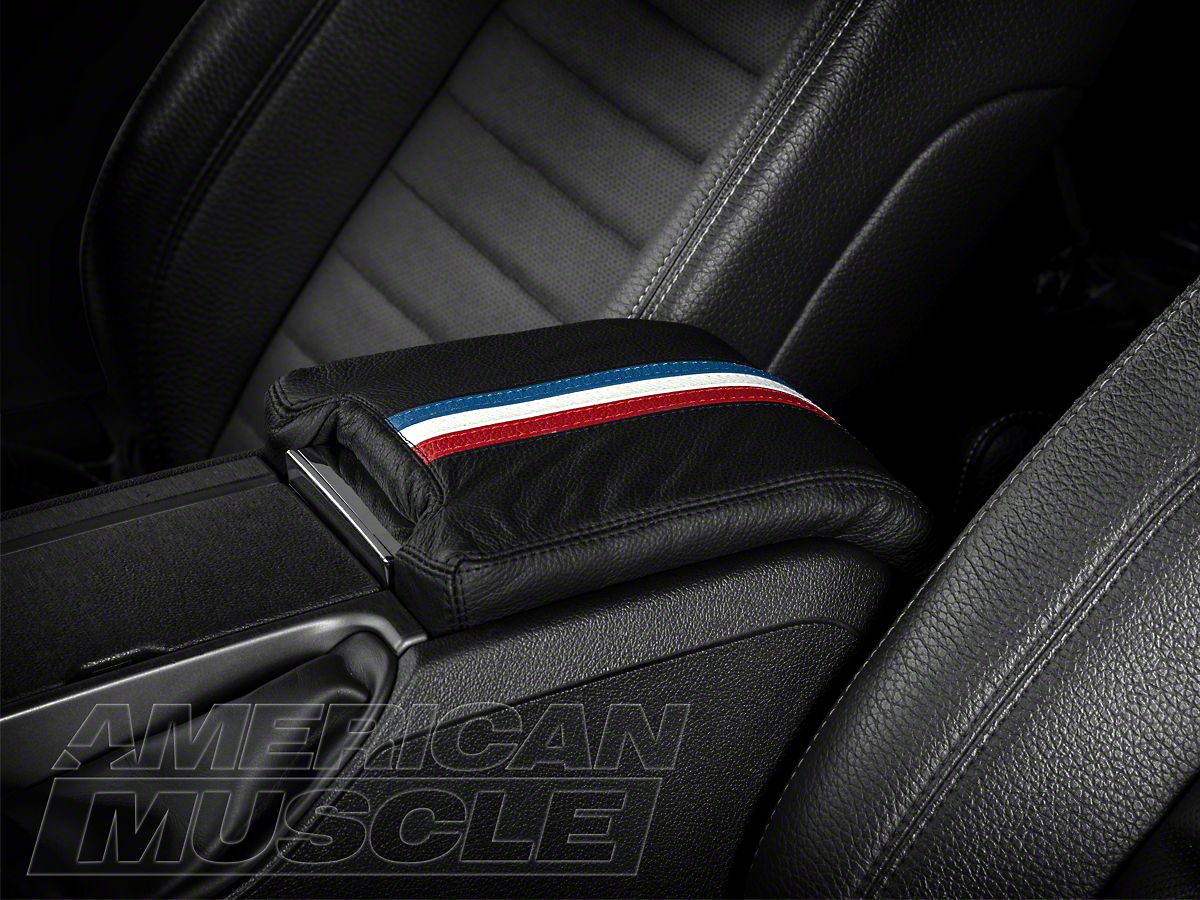 For Ford Mustang 20052009 Leather Armrest Center Console Lid Cover Red