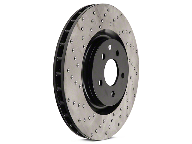 StopTech Sport Cross-Drilled Rotors; Front Pair (11-14 Mustang GT Brembo; 12-13 Mustang BOSS 302; 07-12 Mustang GT500)