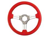Red Leather Steering Wheel (79-04 Mustang)