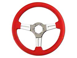 Red Leather Steering Wheel (79-04 Mustang)