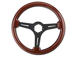 Alterum Wood Steering Wheel; Black Center (79-04 Mustang)
