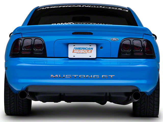 Axial Altezza Tail Lights; Black Housing; Smoked Lens (96-98 Mustang)