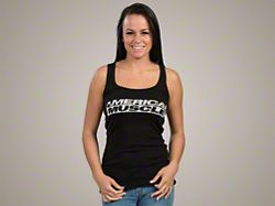 AmericanMuscle Ribbed Tank Top; Women