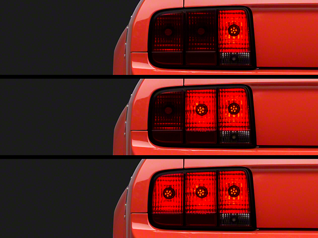 Axial LED Sequential Tail Light Kit; Cut-and-Splice (05-09 Mustang)