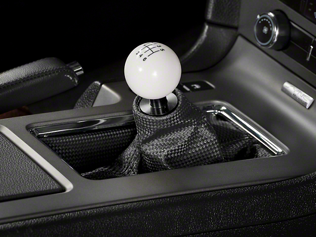 Drake Muscle Cars Pattern Shift Boot; Carbon Fiber (10-11 Mustang GT, V6)