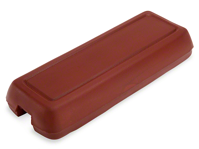 Drake Muscle Cars Center Console Armrest Lid; Red (79-86 Mustang)