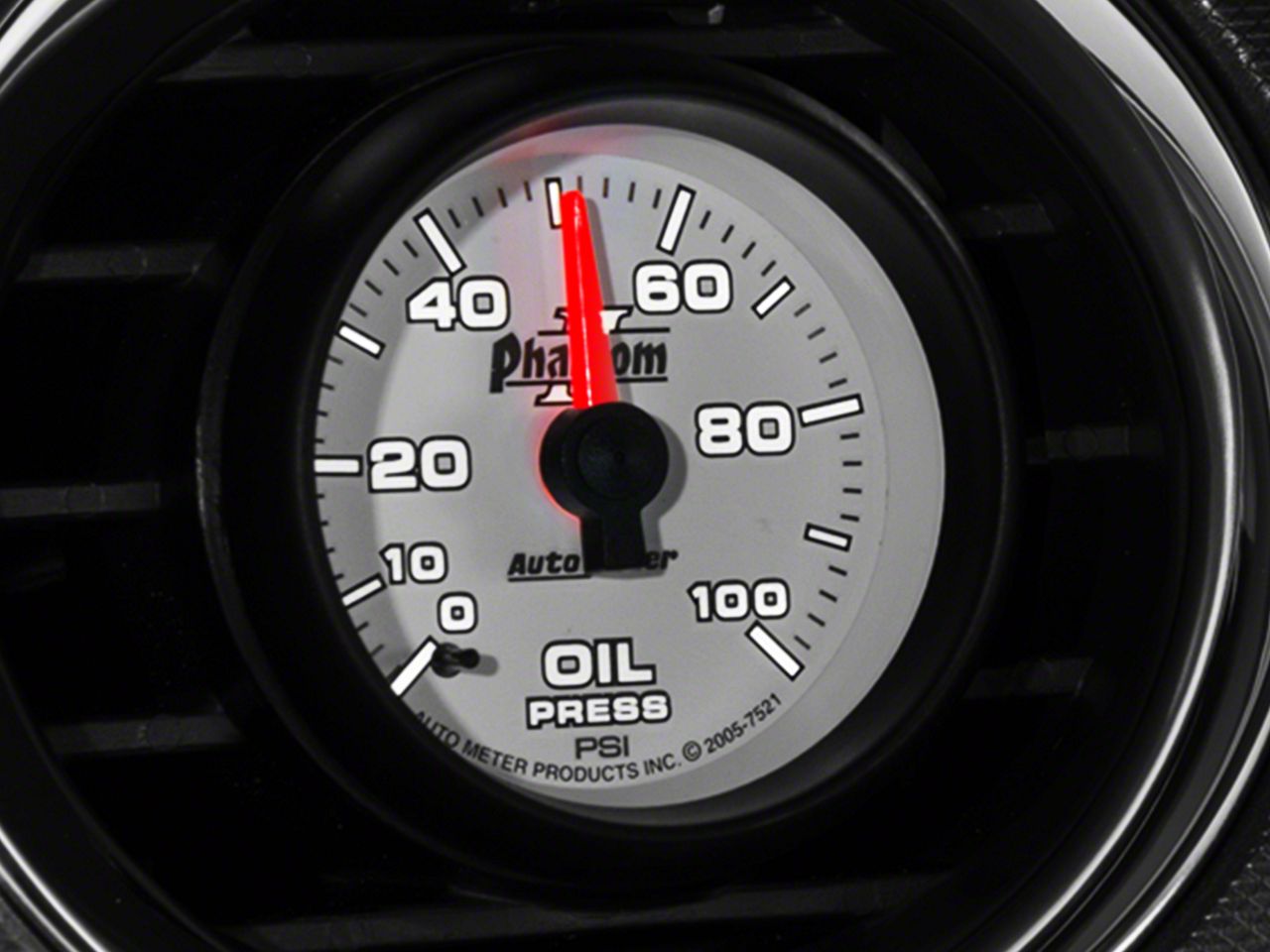 Auto Meter 7521 Phantom II Oil Pressure Gauge 
