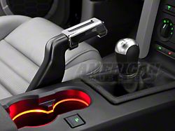 SpeedForm Modern Billet E-Brake Handle Cover; Chrome (05-09 Mustang GT, V6)