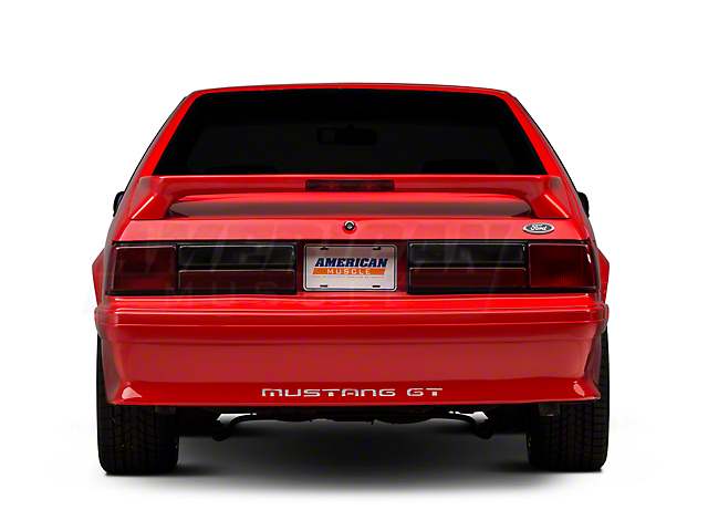 OPR Rear Bumper Cover with Mustang Lettering; Unpainted (87-93 Mustang GT)
