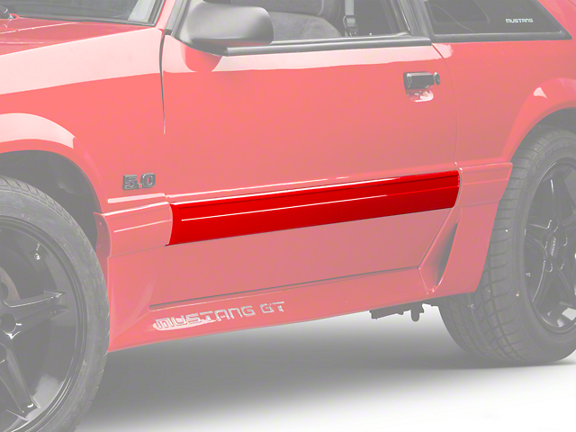 OPR Door Molding; Left Side (87-93 Mustang GT)