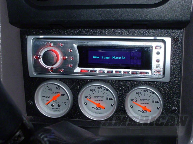 Mustang Radio Relocation Panel (87-93 All) - Free Shipping sn95 gauge oil pressure wiring diagram 