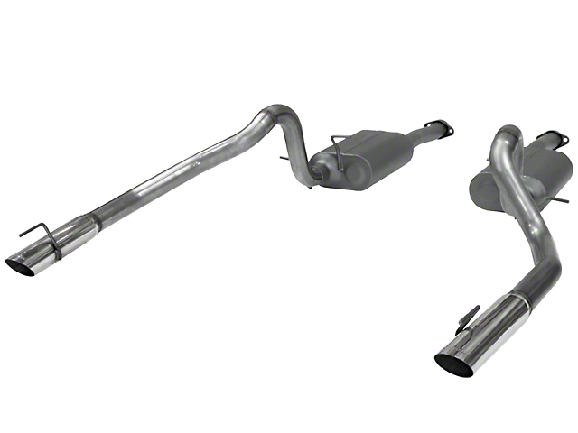 Flowmaster American Thunder Cat-Back Exhaust; Stainless Steel (99-04 Mustang GT, Mach 1)