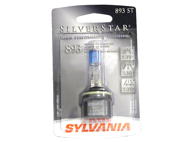 Sylvania Silverstar Fog Light Bulbs; 893 (94-04 GT; 94-01 Cobra)