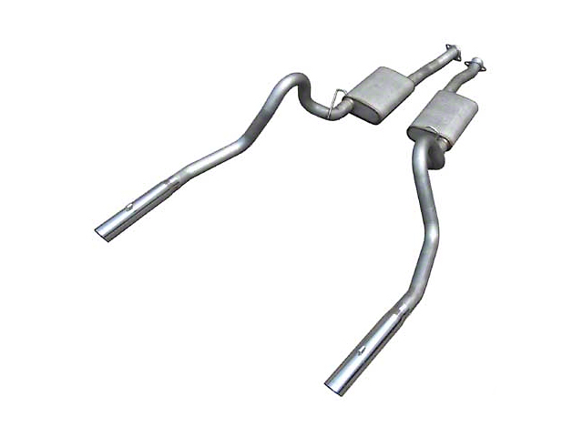 Pypes Violator Cat-Back Exhaust with Polished Tips (1986 Mustang GT; 86-93 Mustang LX; 94-97 Mustang GT)