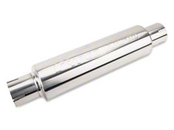 Pypes M-80 Center/Center Bullet Style Muffler; 2.50-Inch Inlet/2.50-Inch Outlet (Universal; Some Adaptation May Be Required)