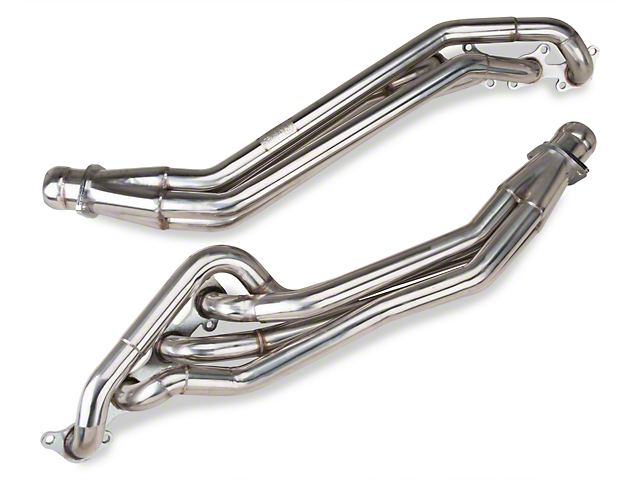 Pypes Long Tube Headers; Polished (11-14 Mustang GT)