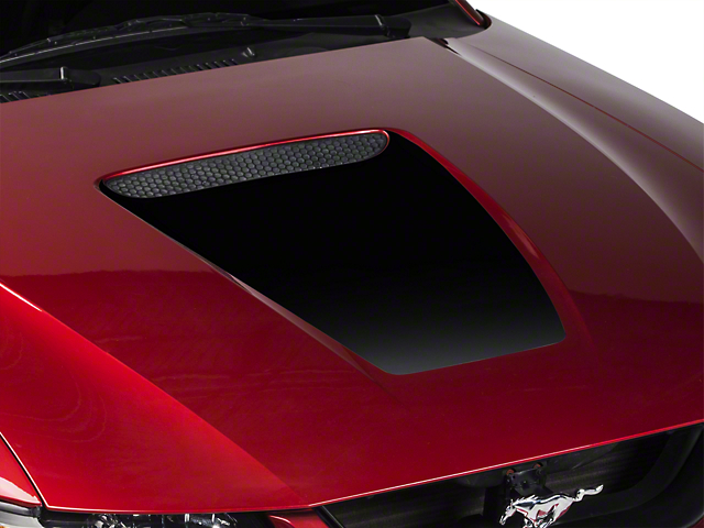 SEC10 Hood Accent Decal; Black (99-04 Mustang GT; 99-02 Mustang V6)