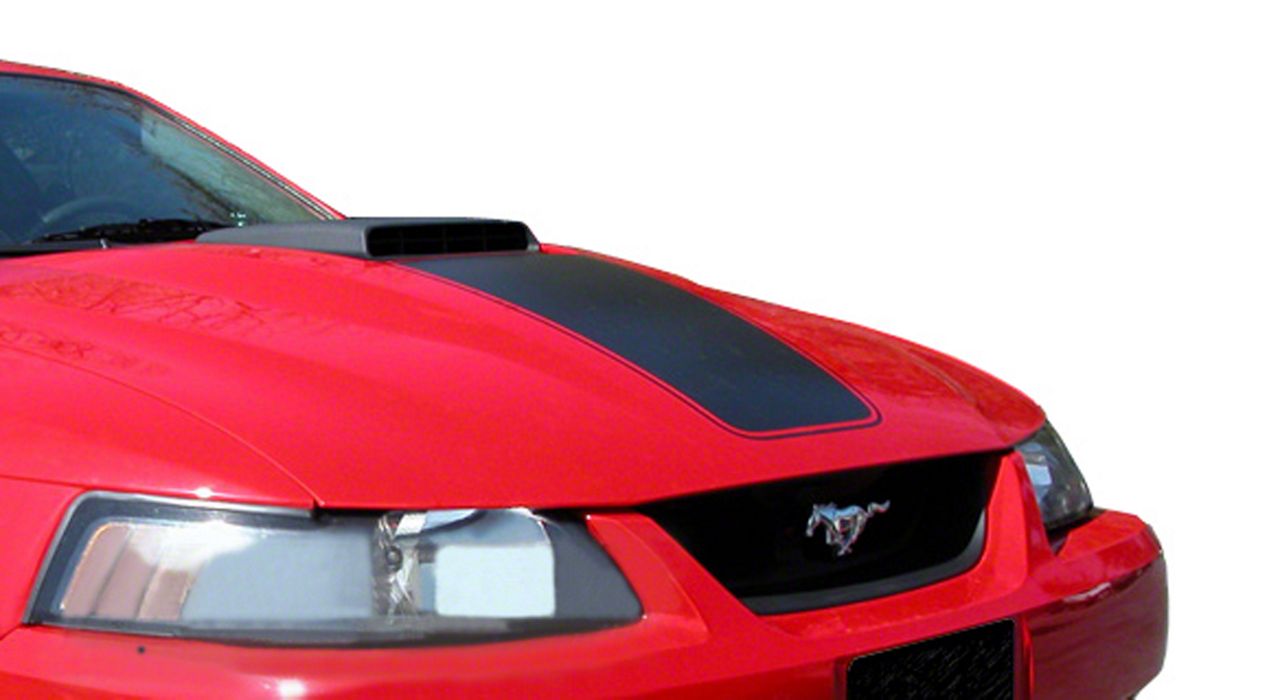 SEC10 Mustang Mach 1 Hood Decal; Black 26047 (03-04 Mustang Mach 1; 99 ...