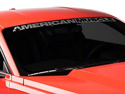 SEC10 AmericanMuscle Windshield Banner; Frosted (15-21 All)
