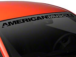 SEC10 AmericanMuscle Windshield Banner; Black (94-04 All)