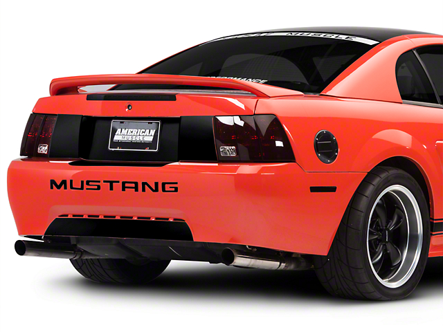 SEC10 Rear Decklid Blackout Decal; Black (99-04 Mustang)