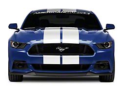 SEC10 GT500 Style Stripes; White; 10-Inch (15-21 All)