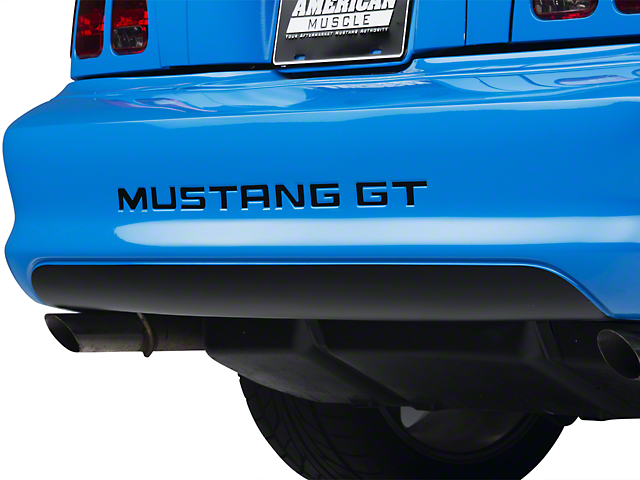 SEC10 Lower Rear Valance Decal; Matte Black (94-98 Mustang)