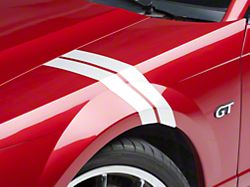SEC10 Hash Marks; White; Pair (94-04 Mustang)
