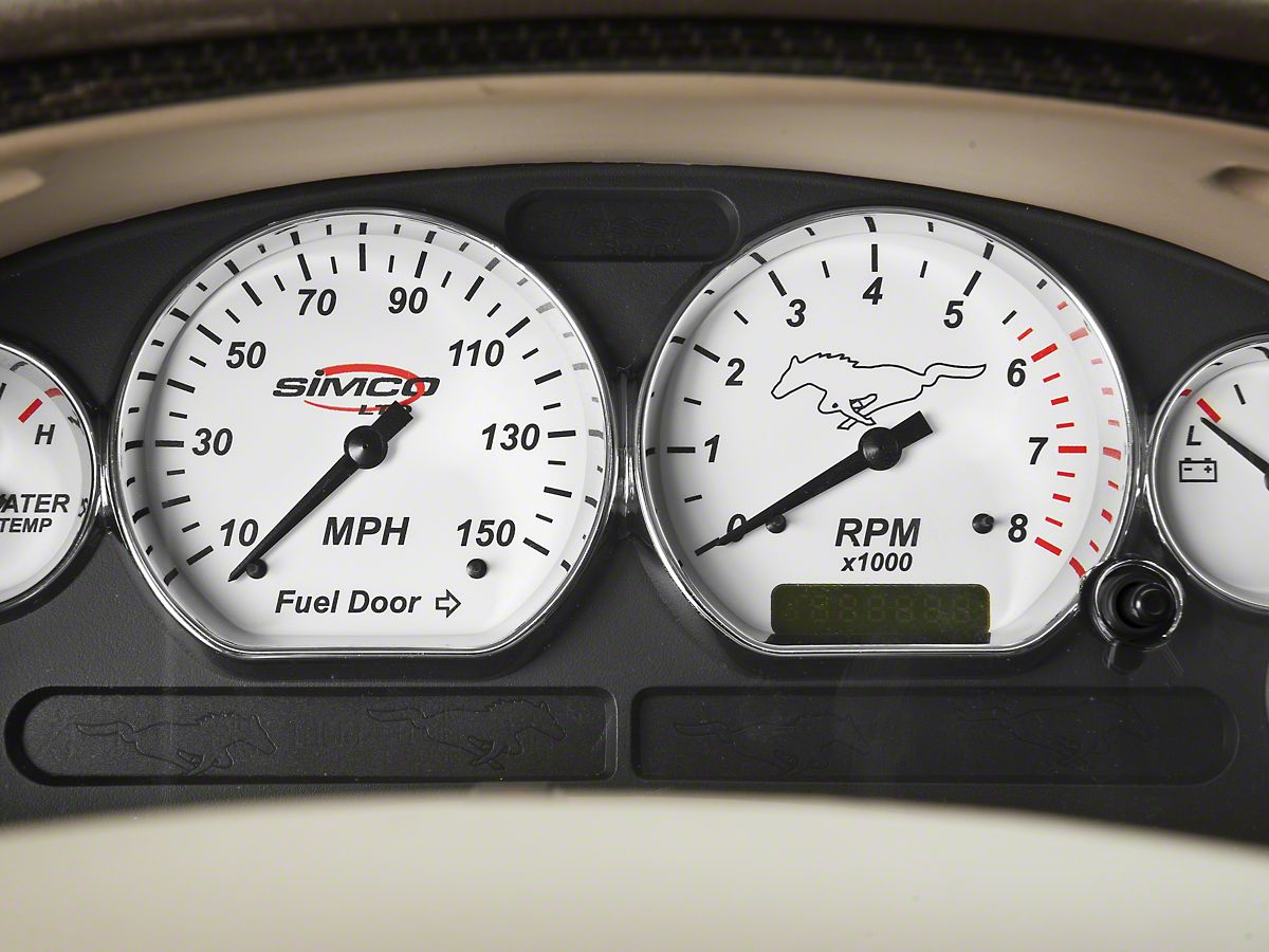 Simco Classic Series Gauge Cluster Chrome 99 04 Gt