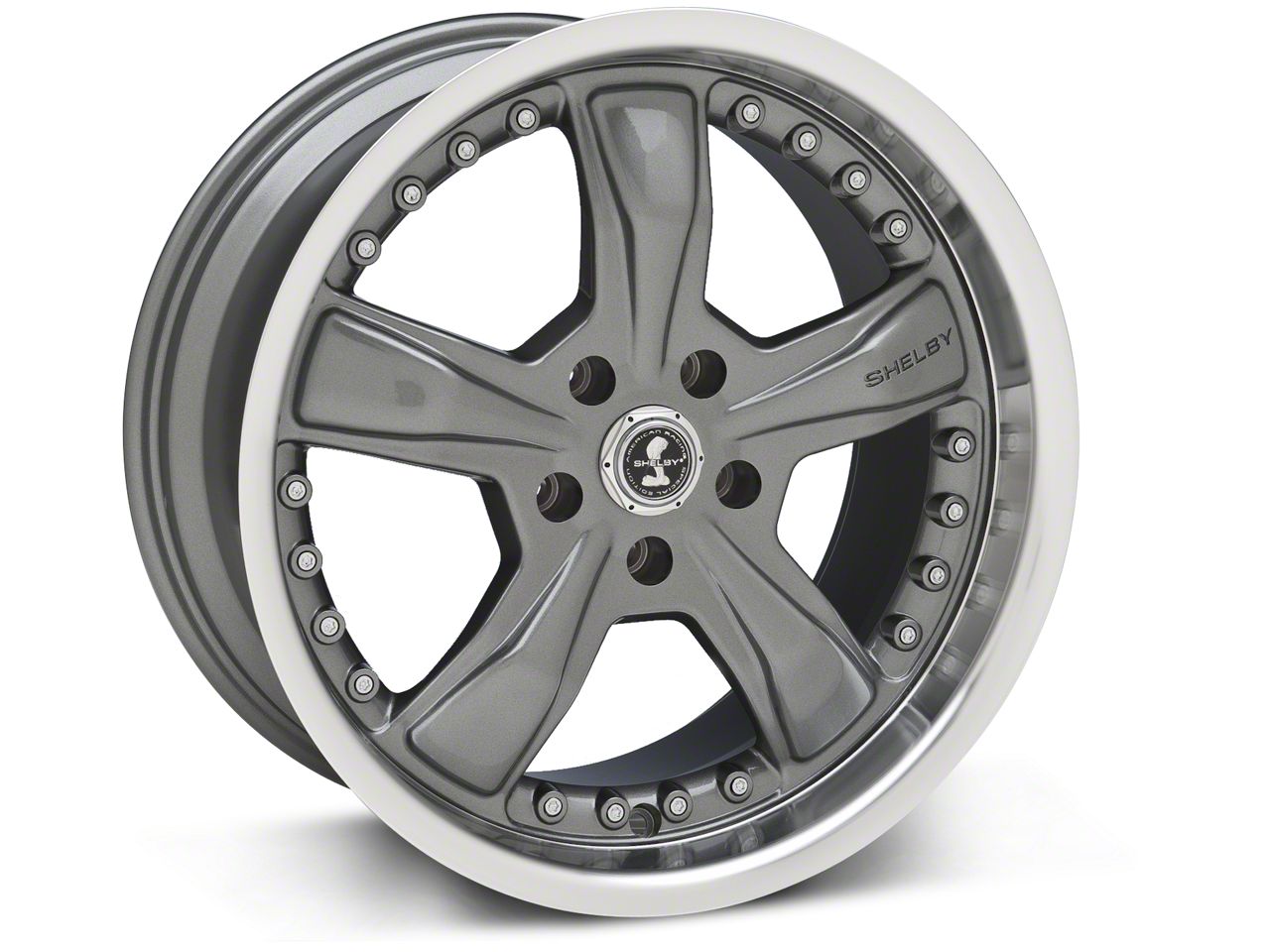 Shelby Mustang Razor Gunmetal Wheel - 18x9 SB198S8967 (05-14 GT, V6 ...