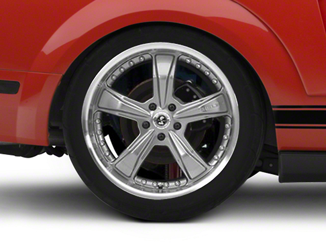 Shelby Razor Gunmetal Wheel; Rear Only; 20x10 (05-09 Mustang)