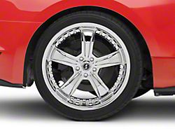 Shelby Razor Chrome Wheel; Rear Only; 20x10 (15-22 Mustang GT, EcoBoost, V6)