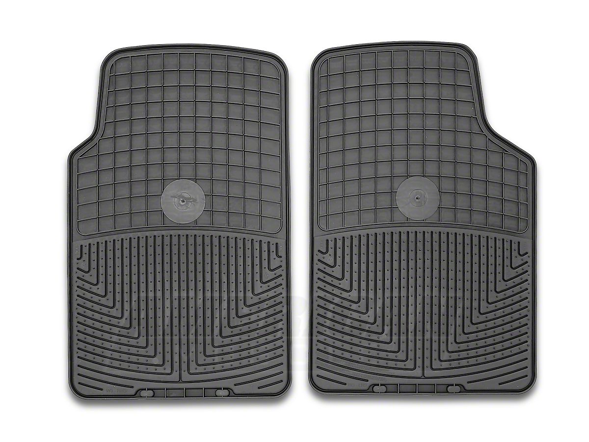 Weathertech Mustang All Weather Front Rubber Floor Mats Black W3