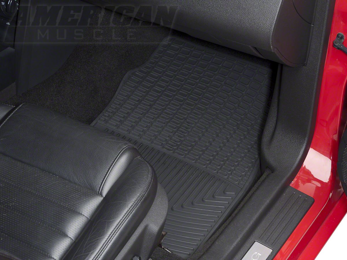 Weathertech Mustang All Weather Front Rubber Floor Mats Black