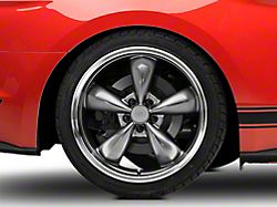 Deep Dish Bullitt Anthracite Wheel; Rear Only; 20x10 (15-22 Mustang Standard EcoBoost, V6)