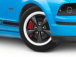 Bullitt Gloss Black Wheel; 17x8; 30mm Offset (05-09 Mustang GT, V6)