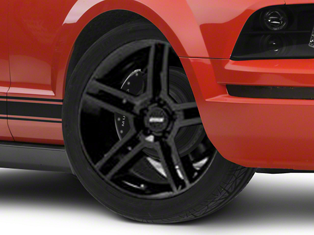 2010 GT500 Style Black Wheel; 19x8.5 (05-09 Mustang)