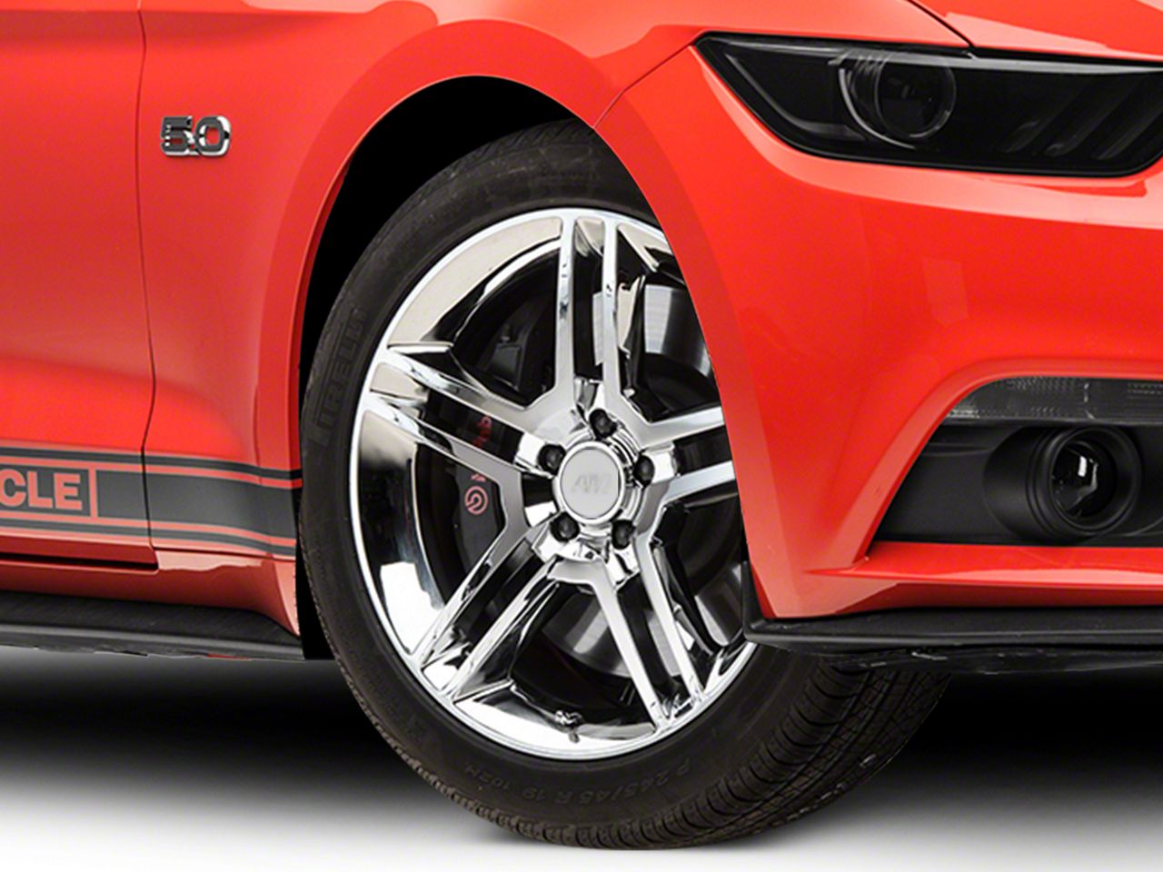 Mustang 2010 GT500 Style Chrome Wheel - 19x8.5 (15-19 GT, EcoBoost, V6 ...