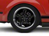 Deep Dish Bullitt Gloss Black Wheel; Rear Only; 19x10; 48mm Offset (05-09 Mustang GT, V6)