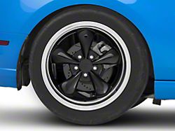 Deep Dish Bullitt Gloss Black Wheel; Rear Only; 19x10 (10-14 Mustang Standard GT, V6)