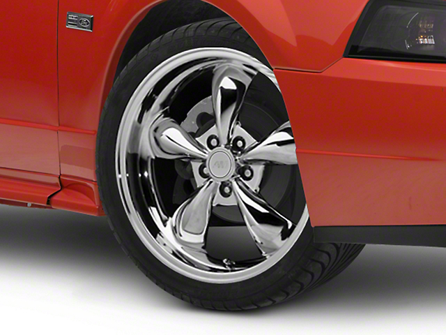 Deep Dish Bullitt Chrome Wheel; 19x8.5 (99-04 Mustang)