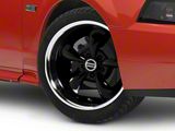 Deep Dish Bullitt Gloss Black Wheel; 18x9; 30mm Offset (99-04 Mustang)
