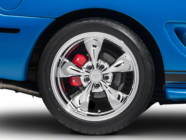 Deep Dish Bullitt Chrome Wheel; Rear Only; 18x10 (94-98 Mustang)