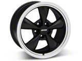 Bullitt Matte Black Wheel; 17x9; 30mm Offset (87-93 Mustang w/ 5-Lug Conversion)