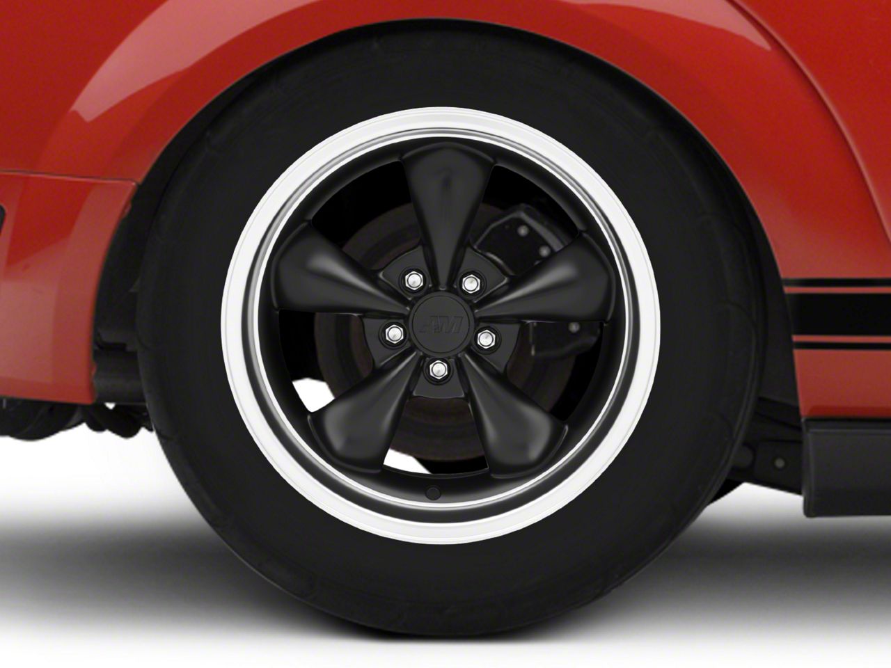 Mustang Bullitt Deep Dish Matte Black Wheel 18x10 (0514 Standard GT