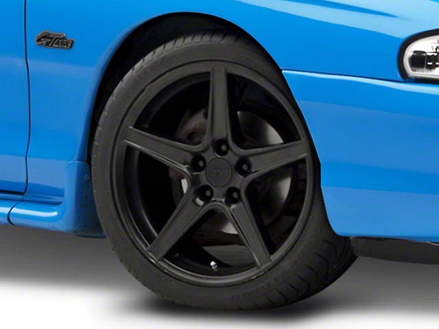 Saleen Style Matte Black Wheel; 18x9 (94-98 Mustang)